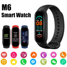 Load image into Gallery viewer, 2022 M6 Smart Bracelet Men Fitness Smart Wristband Women Sports Tracker Smart Watch Play Music Bracelet M6 Band For Adriod IOS
