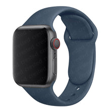 Load image into Gallery viewer, Silicone Strap For Apple Watch band 40mm 44mm 45mm 41mm 38mm 42mm 44 mm Rubber watchband bracelet iWatch serie 3 4 5 6 se 7 band
