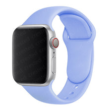 Load image into Gallery viewer, Silicone Strap For Apple Watch band 40mm 44mm 45mm 41mm 38mm 42mm 44 mm Rubber watchband bracelet iWatch serie 3 4 5 6 se 7 band
